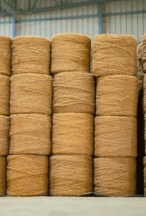 Coir rope coils ready for dispatch